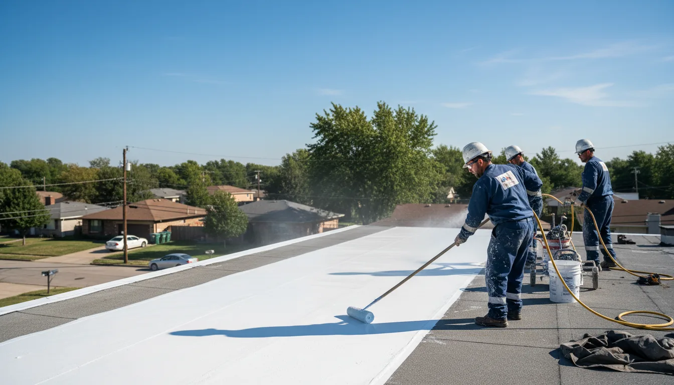 Commercial roof coating in Columbiana, AL near me